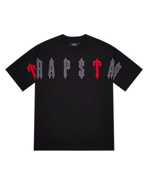 Trapstar Arch Chenille Decoded 2.0 Tee Black/Red