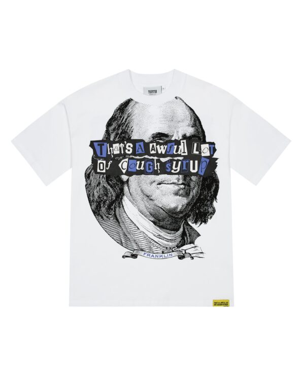 Trapstar x Cough Syrup Benjamin Franklin Tee White