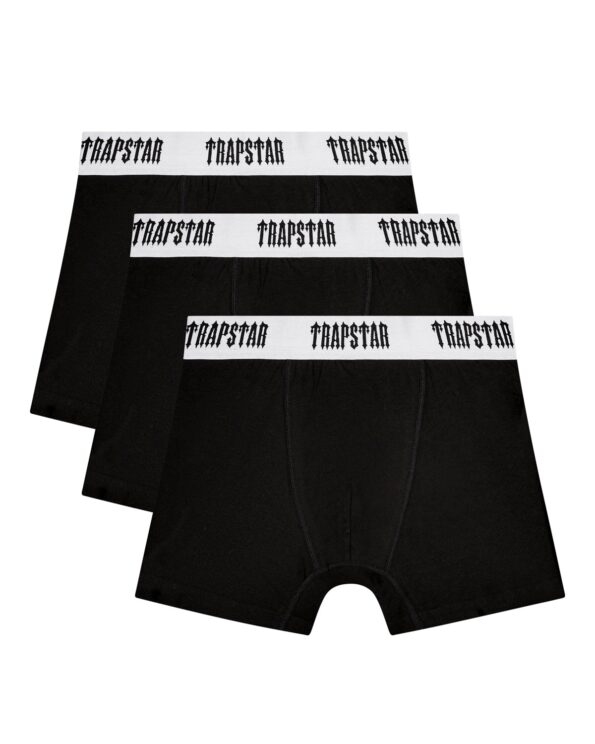 Trapstar 3-Pack Boxer Shorts with white waistband