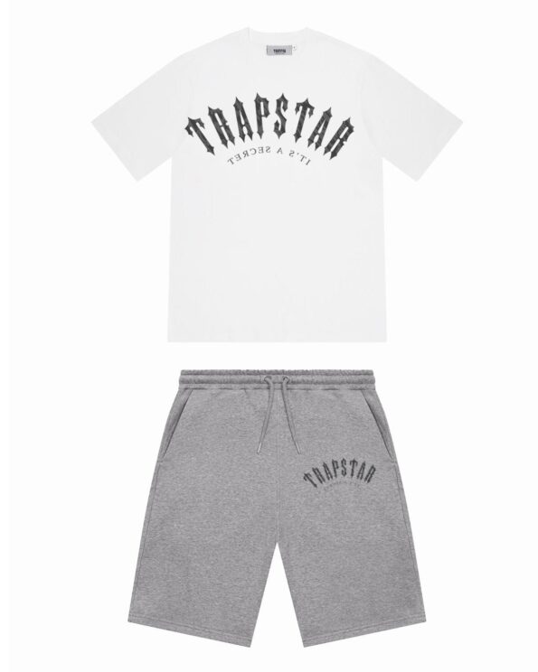 Trapstar Irongate Camo White and Grey Shorts Set