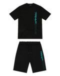 Trapstar Full Speed Black Shorts Set
