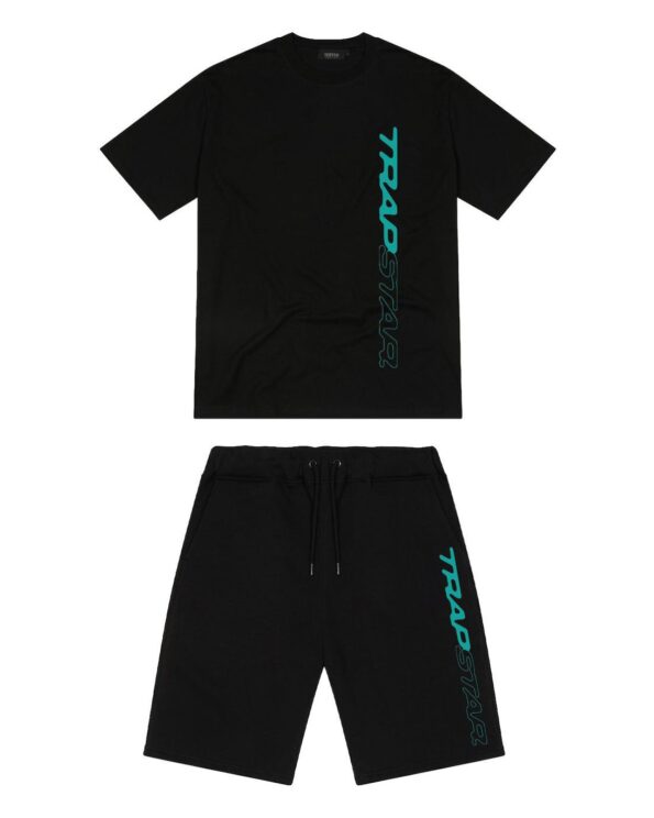 Trapstar Full Speed Black Shorts Set