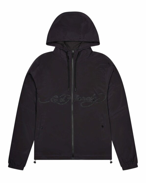 TRAPSTAR X ED HARDY WINDBREAKER – BLACK