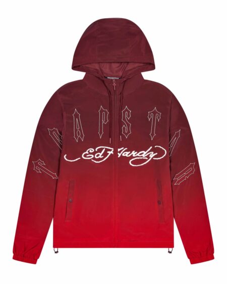 TRAPSTAR X ED HARDY WINDBREAKER – RED