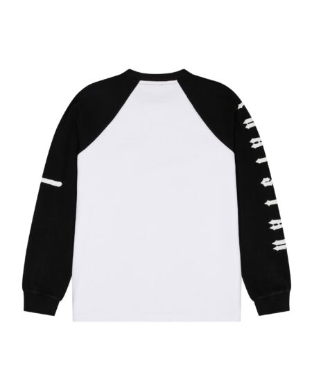TRAPSTAR X SLAWN WAFFLE LS TOP – BLACK/WHITE