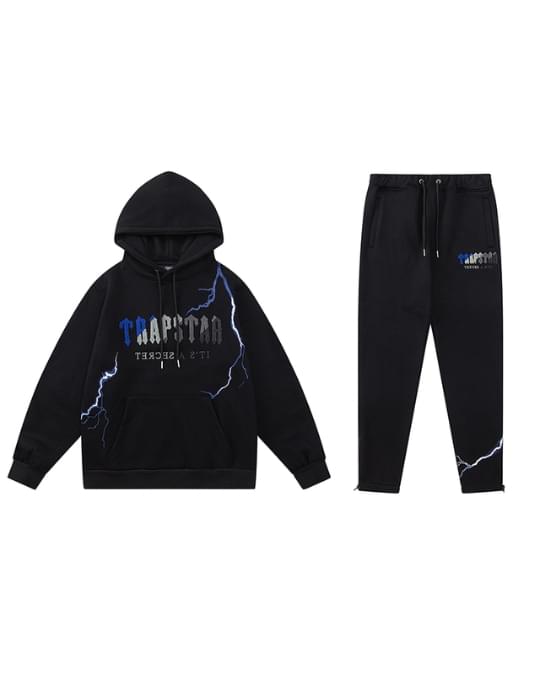 Trapstar Chenille Decoded Hooded Tracksuit - Lightning Edition