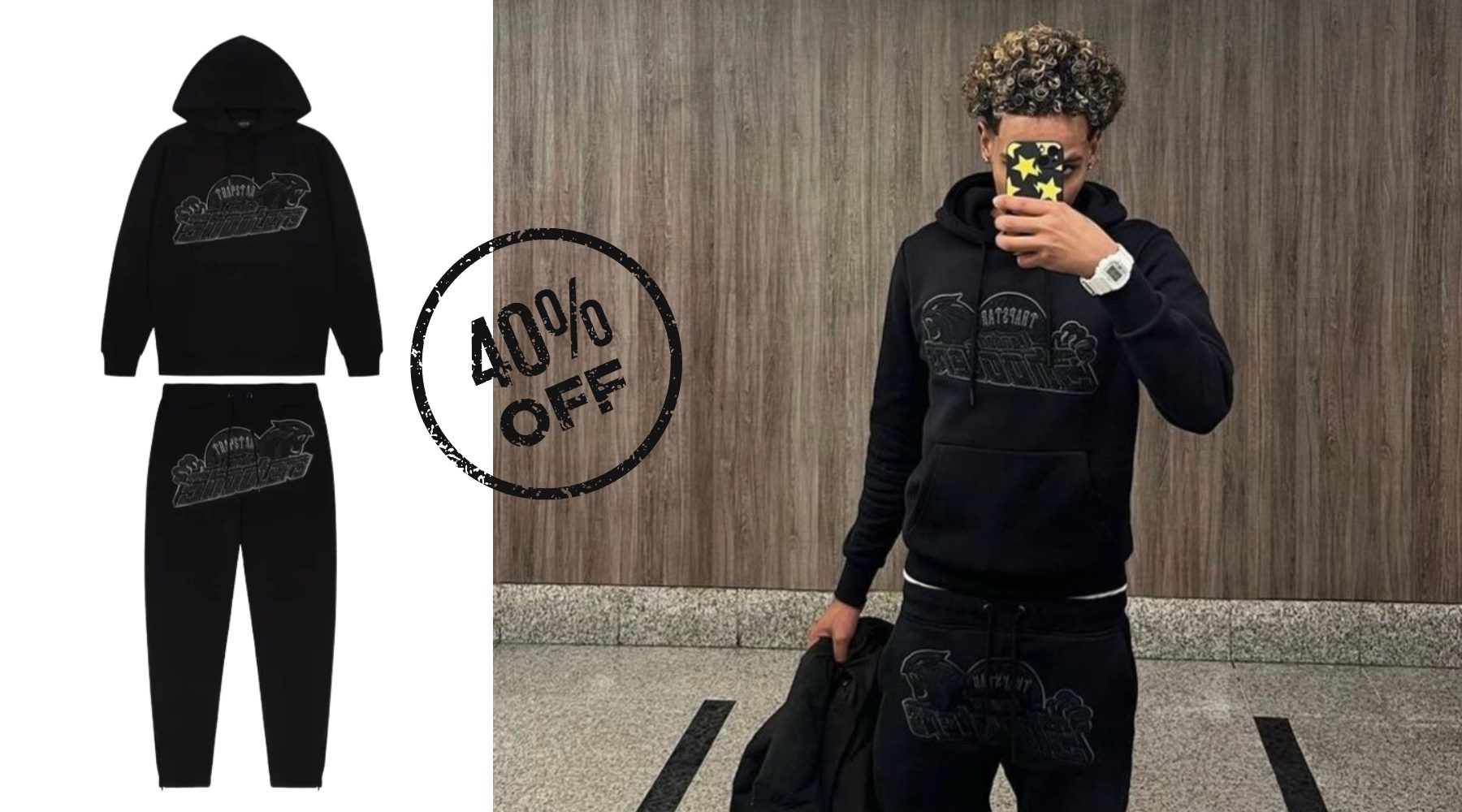 Black Trapstar Shooters Tracksuits